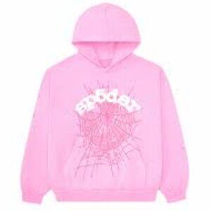 Sp5der Web Hoodie Pink